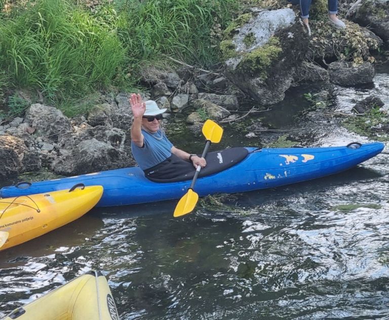 Na Krki veslal tudi Janez Janša
