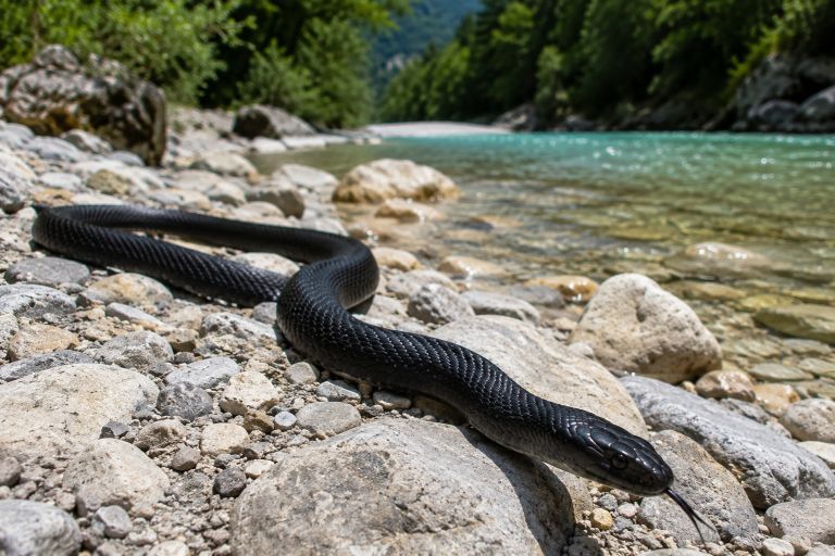 črnica, kača, soča