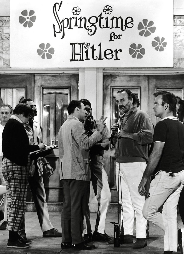 Na snemanju Producentov, filma, s katerim je Brooks naredil nekaj nepredstavljivega: Hitlerja je spr