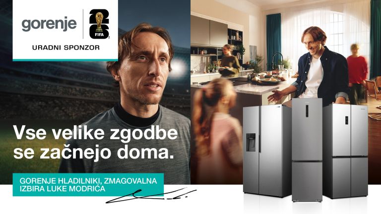Gorenje hladilniki so tudi zmagovalna izbira Luke Modrića, enega najuspešnejših nogometašev svoje generacije.