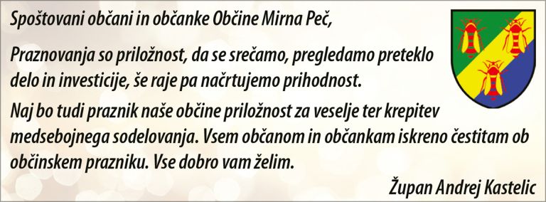 Voščilo Občine Mirna Peč
