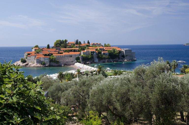 sveti-stefan, crna-gora, morje
