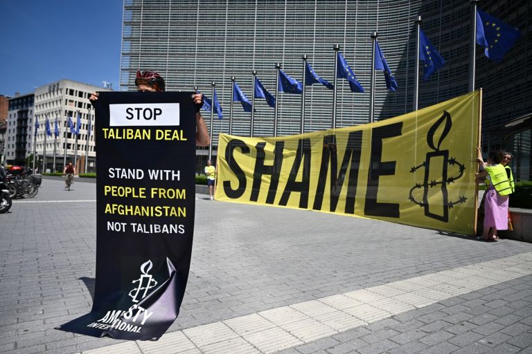 taliban, obisk, protest.jpg