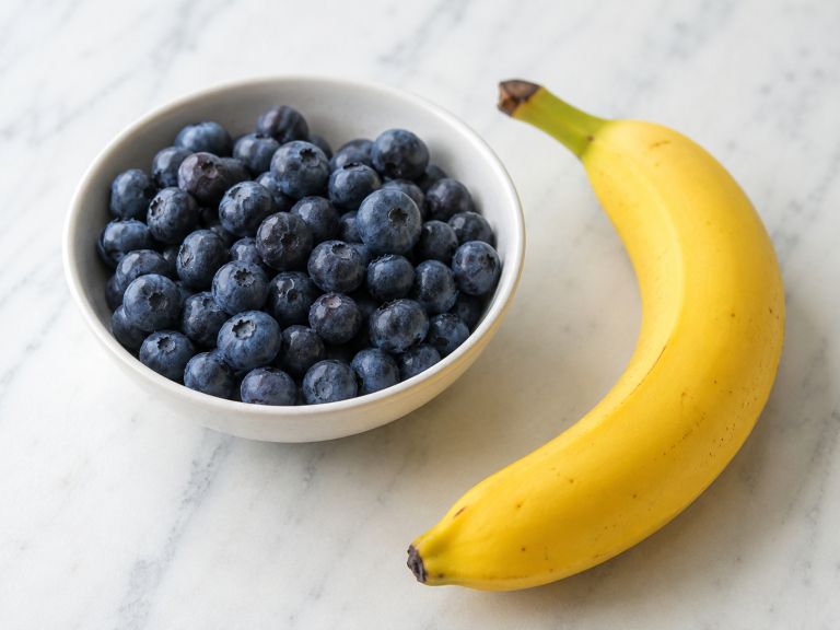 borovnice, banane