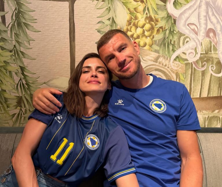 Amra Dzeko in Edin Džeko