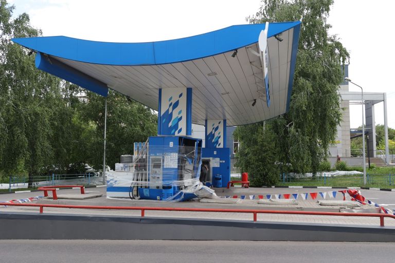 bencinska črpalka, belgorod, rusija