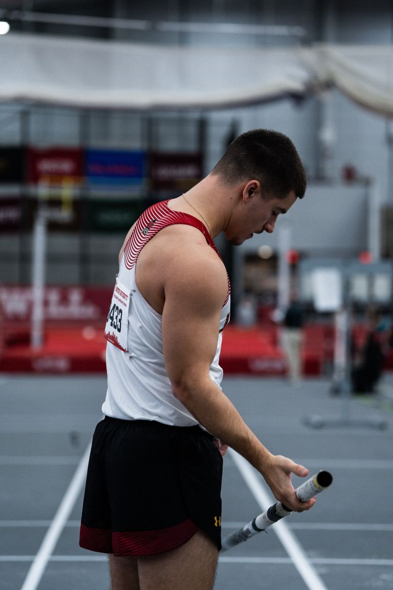 športnik vizualizira