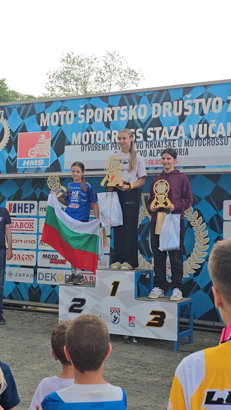 Stopničke na Hrvaškem so še en dokaz, da mlada slovenska motokrosistka spada med najobetavnejša dekleta v regiji.