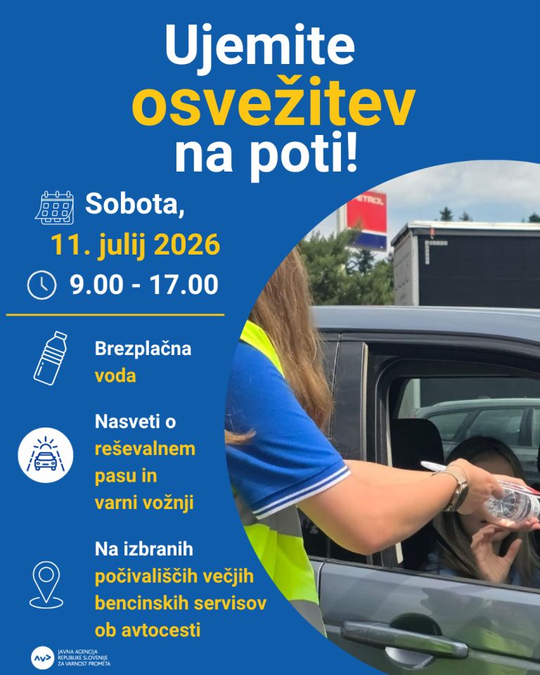 Ujemite osvežitev na poti