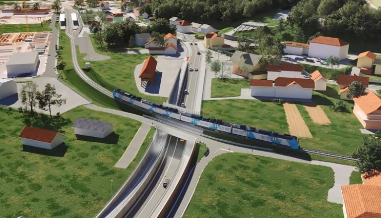 škofljica, podvoz, prehod čez progo, gneča, promet, prenova