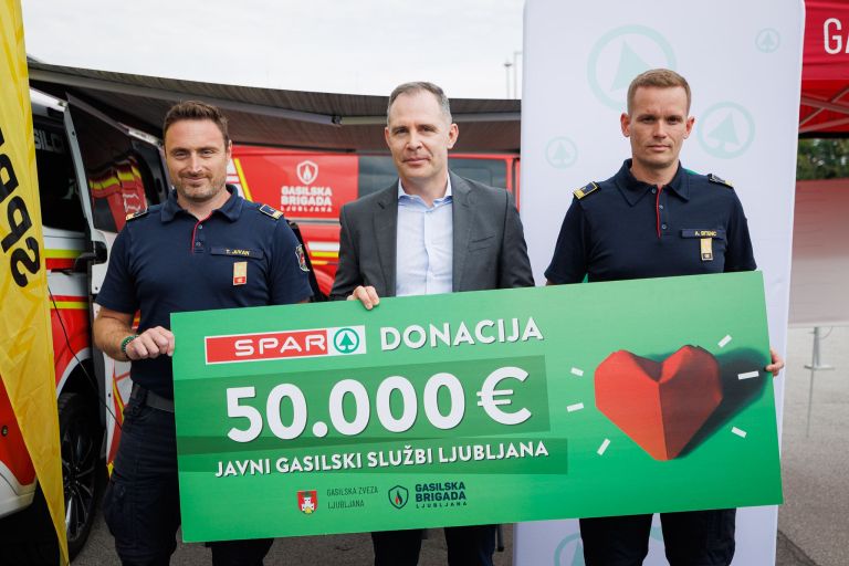 Spar donacija gasilcem
