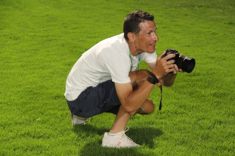 Jani Brajkovič s fotoaparatom