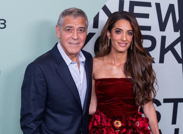 George in Amal Clooney