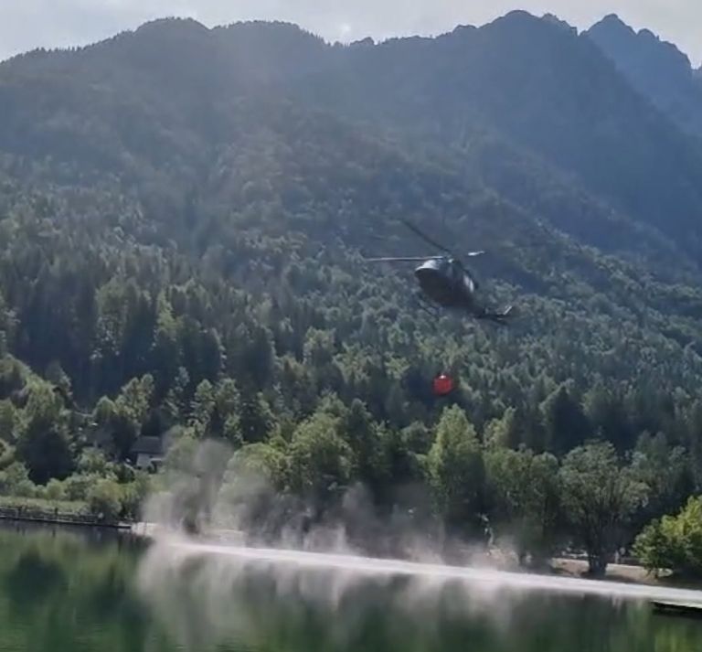 gašenje helikopter jezero jasna