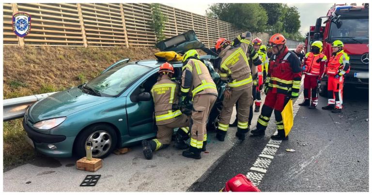 avto gasilci nesreča