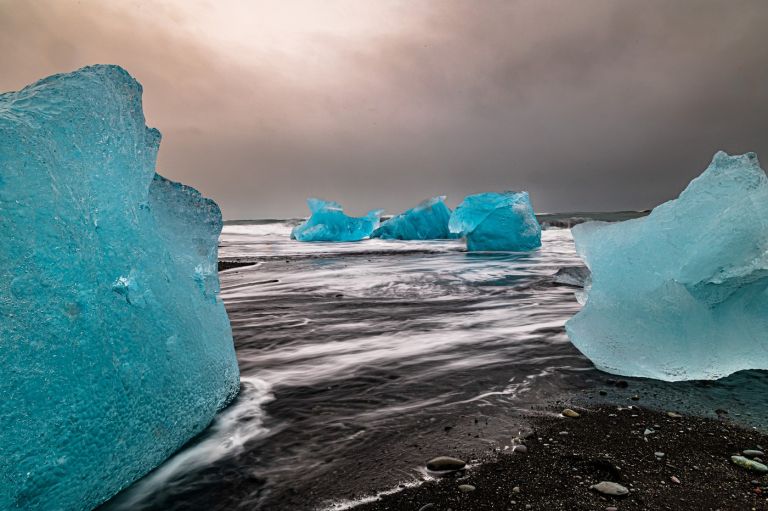 diamantna-plaza, islandija, jokulsarlon