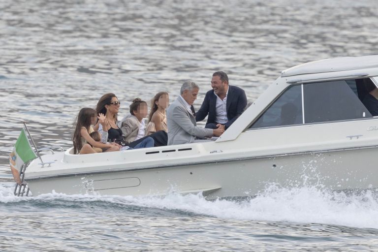 George in Amal Clooney