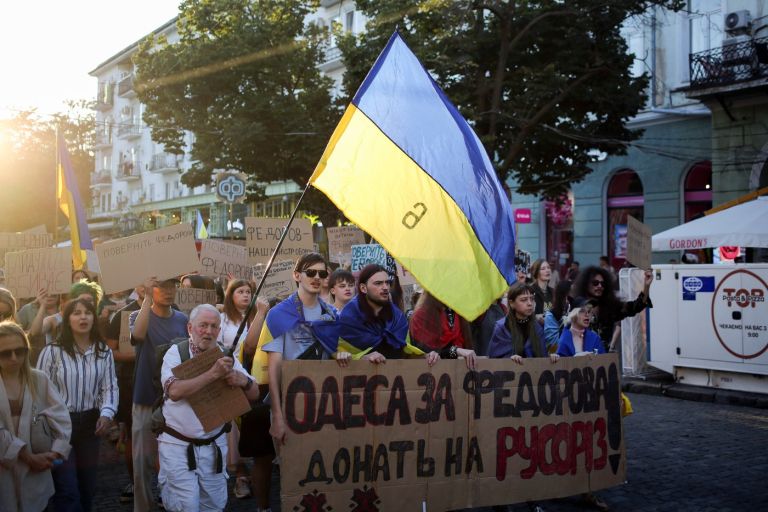 protest, zelenski