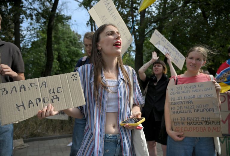 protest, zelenski
