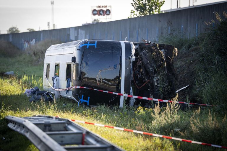 avtobus, nesreca, nizozemska, wezep