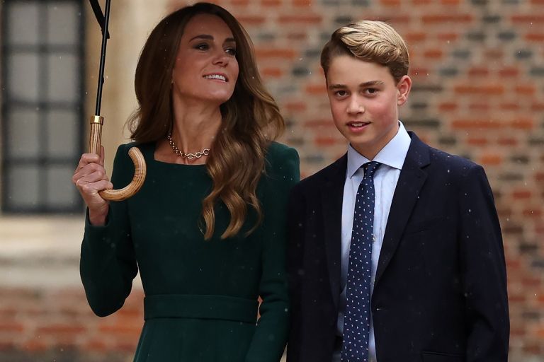 princ geroge, princ William in princesa Kate 3