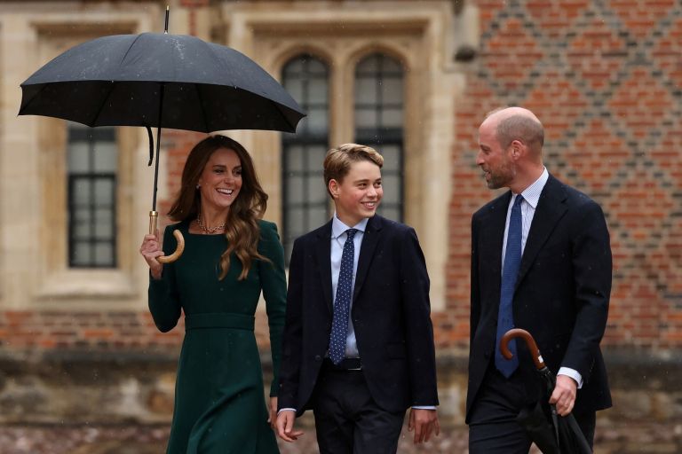 princ geroge, princ William in princesa Kate 2