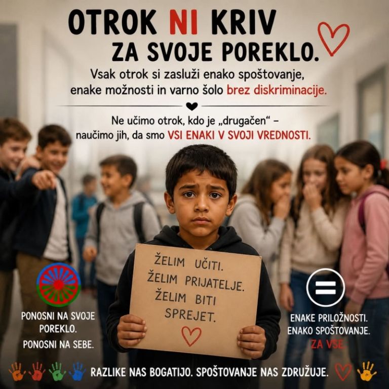 Ilustracija, ustvarjena z umetno inteligenco, ob zapisu na FB-profilu Rebeke Timon o tem, kaj je prvi šolski dan doživel njen otrok