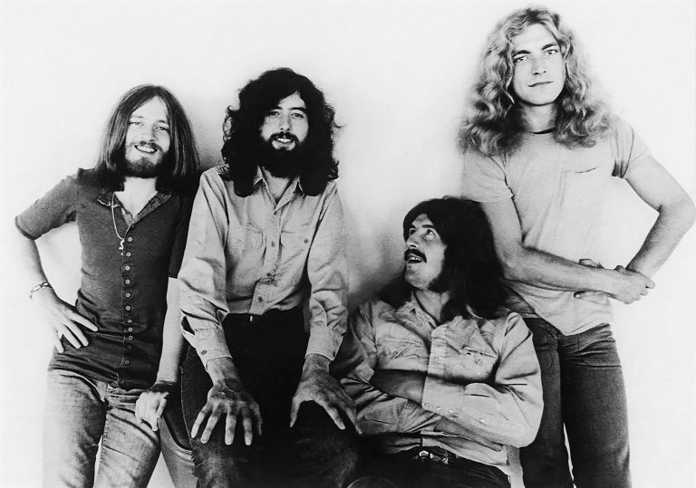 Led Zeppelin leta 1971: John Paul Jones, Jimmy Page, John Bonham in Robert Plant. Štirje povsem razl