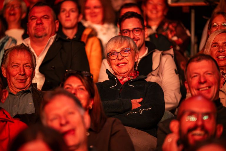 Nataša Pirc Musar je koncert spremljala tudi iz občinstva in priznala, da ji