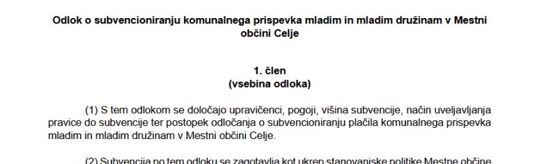 Občinski odlok