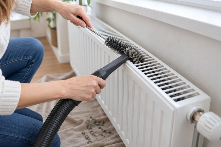 radiator, ogrevanje, ciscenje-radiatorja