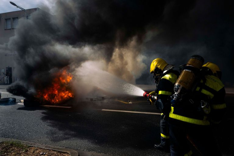 protesti, dijaki, franci