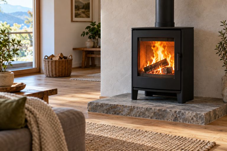 kamin, drva