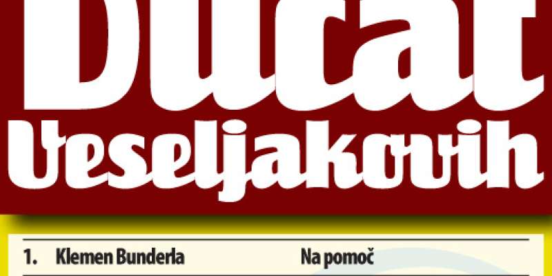 AUDIO: Ducat najbolj popularnih pesmi na radiu Veseljak