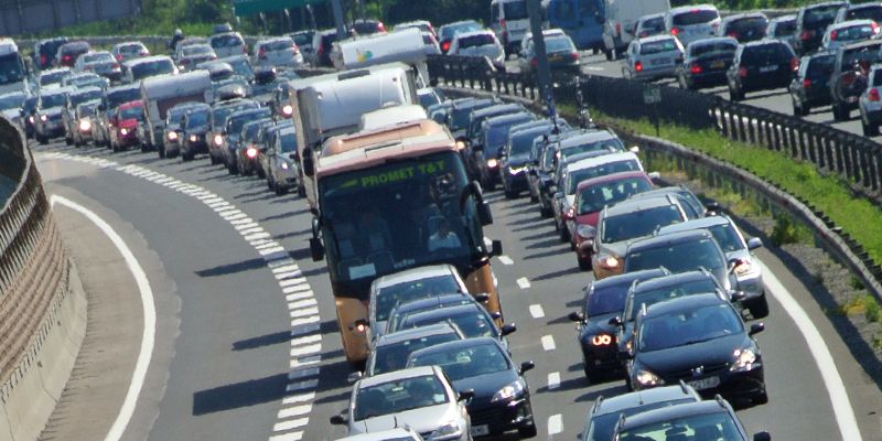 Primorska avtocesta, kolona, gneča, zastoj.jpg