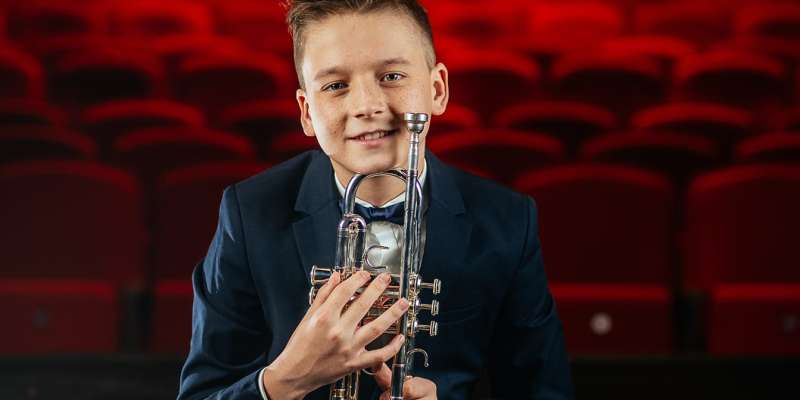 Komaj 14 letni trobentač iz Koroške zmaguje tudi v Angliji in Ameriki