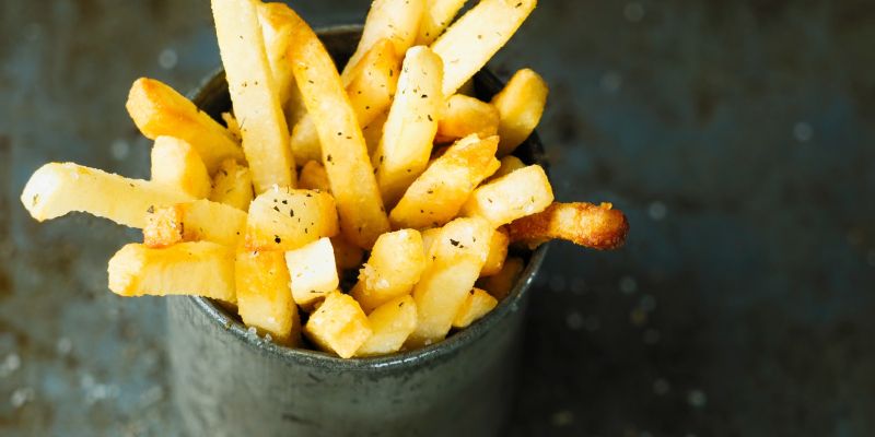 dueta, pomfri, mašččobe