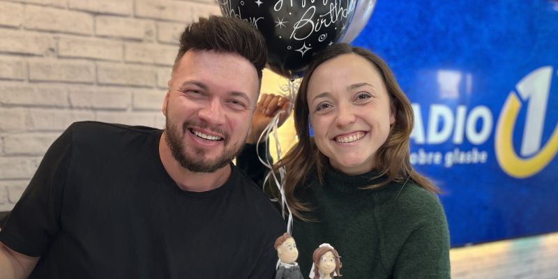 Robert Roškar in Anja Ramšak, sovoditelja