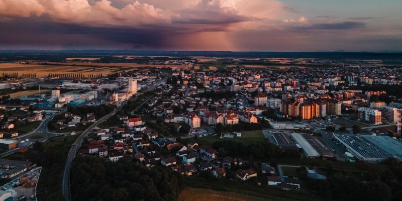 simbolična, vreme, dron, nevihta, oblačno, murska-sobota, podnebje, dež