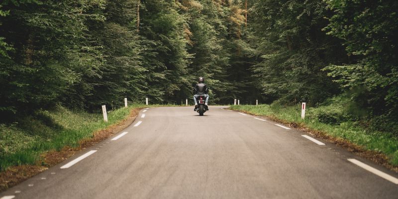 simbolična, motoristi, motor, cesta, motorno-kolo, promet