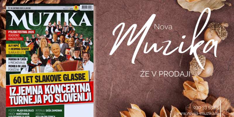 Oktobrska revija Muzika slavi 60 let Slakove glasbe!