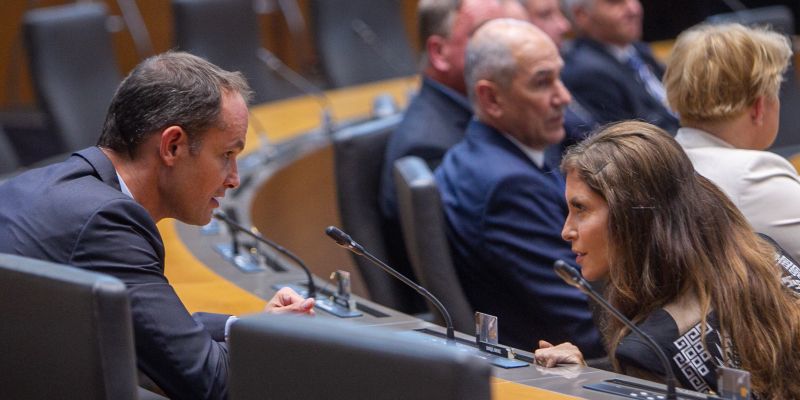 Anže Logar, eva irgl, janez janša