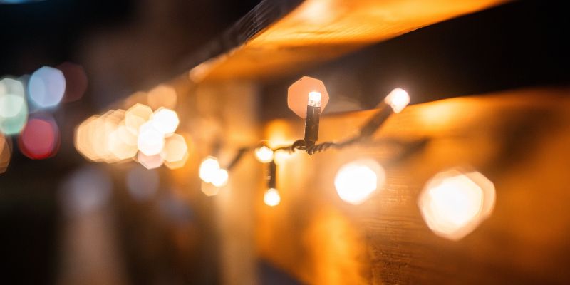 simbolična, lučke, praznične, božične, okrasitev