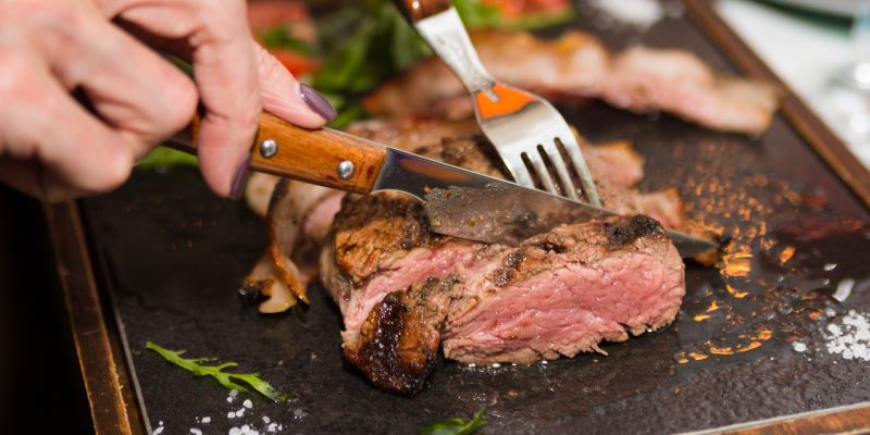 meso, steak, zrezek