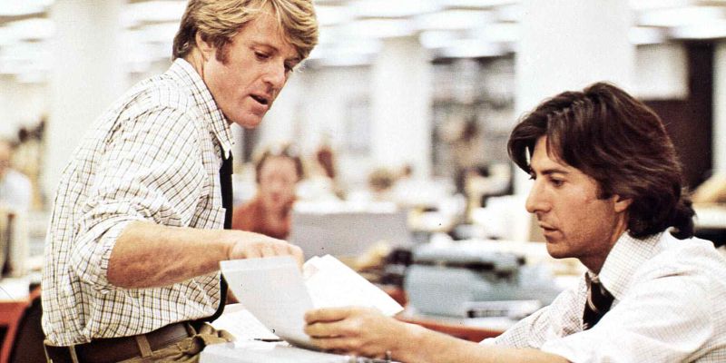 Vsi predsednikovi možje (1976) z Redfordom, film o aferi Watergate
