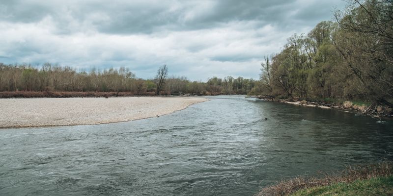 simbolična, reka-mura, voda, brežina, narava, obala