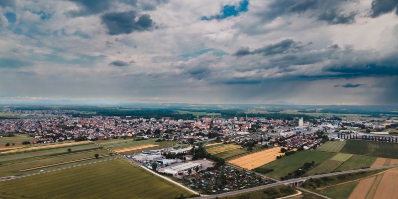 simbolična, dron, murska-sobota, polje, pšenica, oblaki, oblačno, nevihta, neurje, toča
