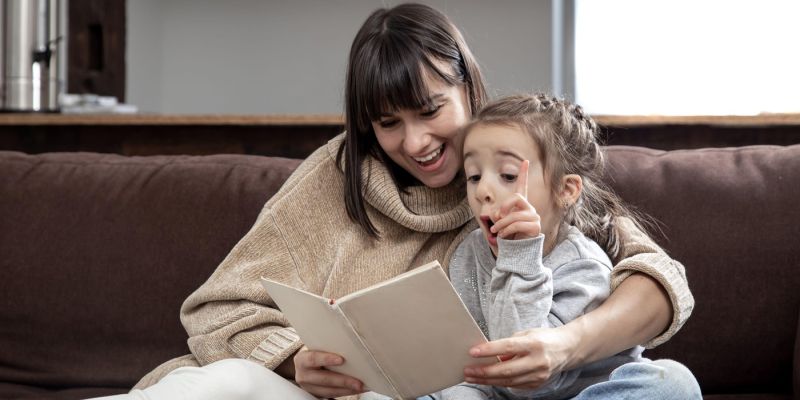 branje pravljic, otrok