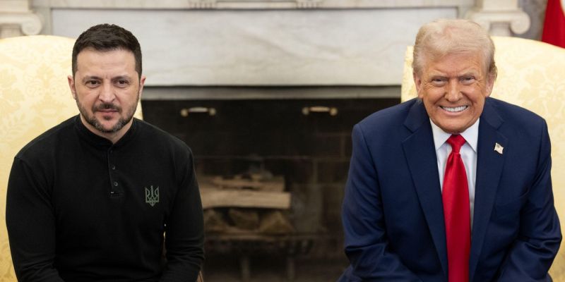 Volodimir Zelenski in Donald Trump.