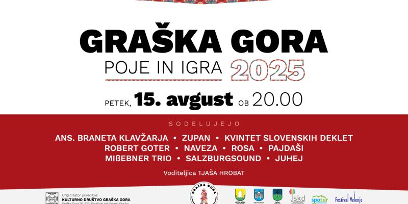 Graška Gora poje in igra 2025 je tik pred vrati!